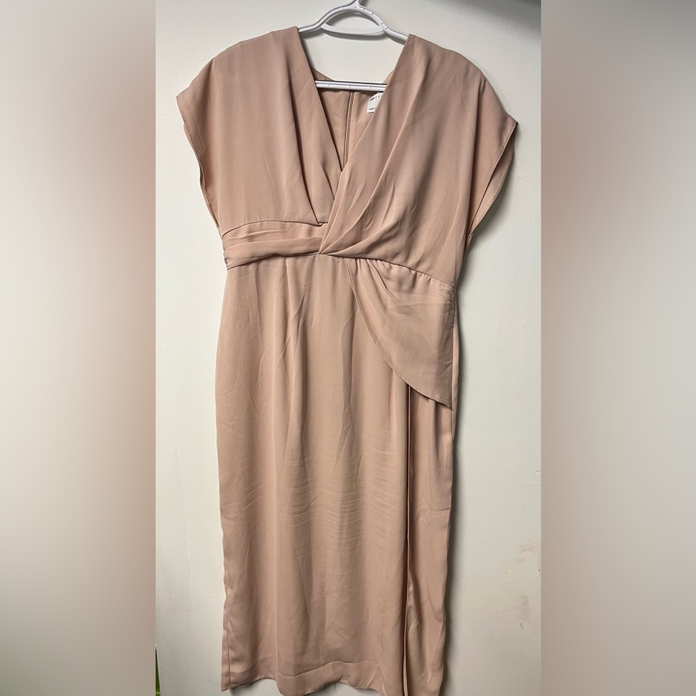 ASOS Maternity Blush Asymmetrical Dress